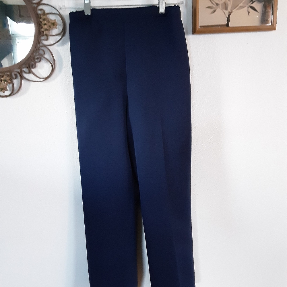 DRAPER'S ESSENTIALS PETITE NAVY PULL ON PANTS, 12P